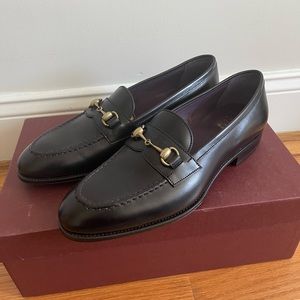 Carmina Black Horsebit Loafers 7.5